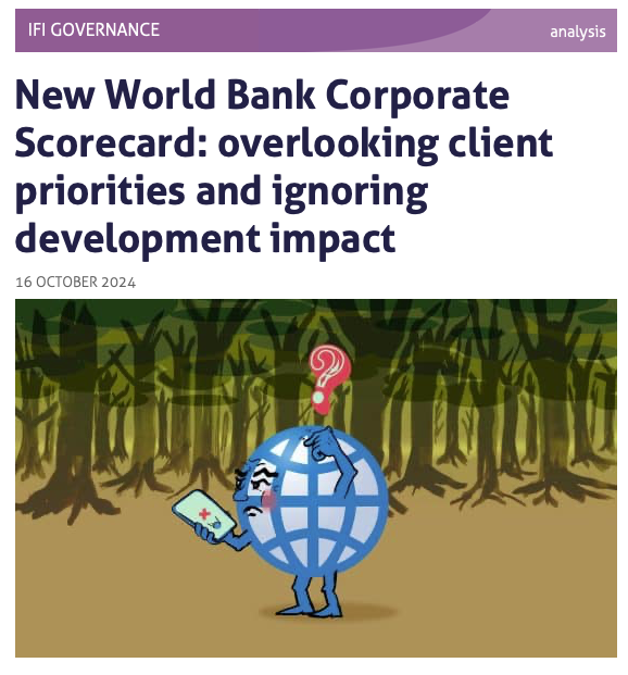 brettonwoodspr's tweet photo. The @WorldBank's Corporate Scorecard will be one of the key themes at #WBMeetings this year.
Our #ObserverAutumn24 argues that its lack of economic transformation indicator is a missed opportunity to ensure Bank policies and programmes are transformative
https://t.co/GmCjxJh5cB https://t.co/dtR9kCiOxo