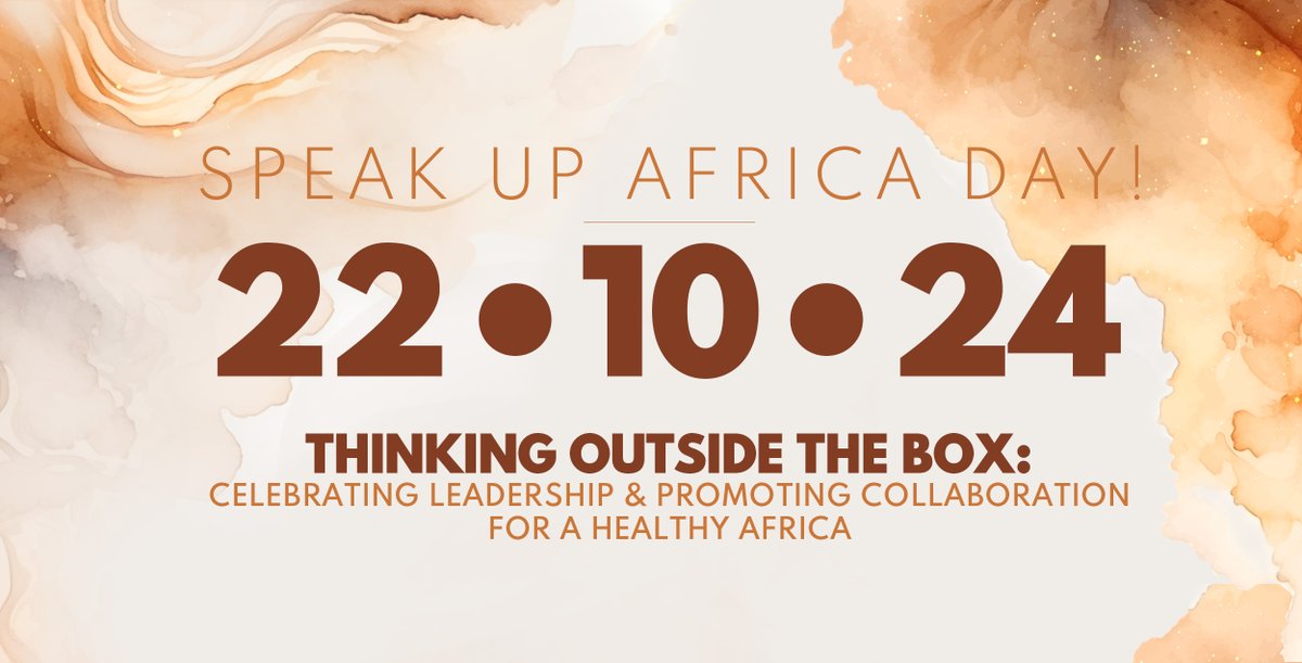 We are celebrating 13 years of impact! Speak Up Africa launches its 1st ever #SpeakUpAfricaDay, to celebrate leadership, strengthen collaboration and promote innovative solutions for improving health in Africa.

Learn more here: urlz.fr/sGcB