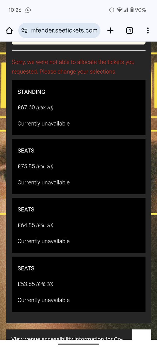 tpackter99's tweet photo. Christ it was easier getting Oasis tickets #samfender https://t.co/y0XZjj6f1E