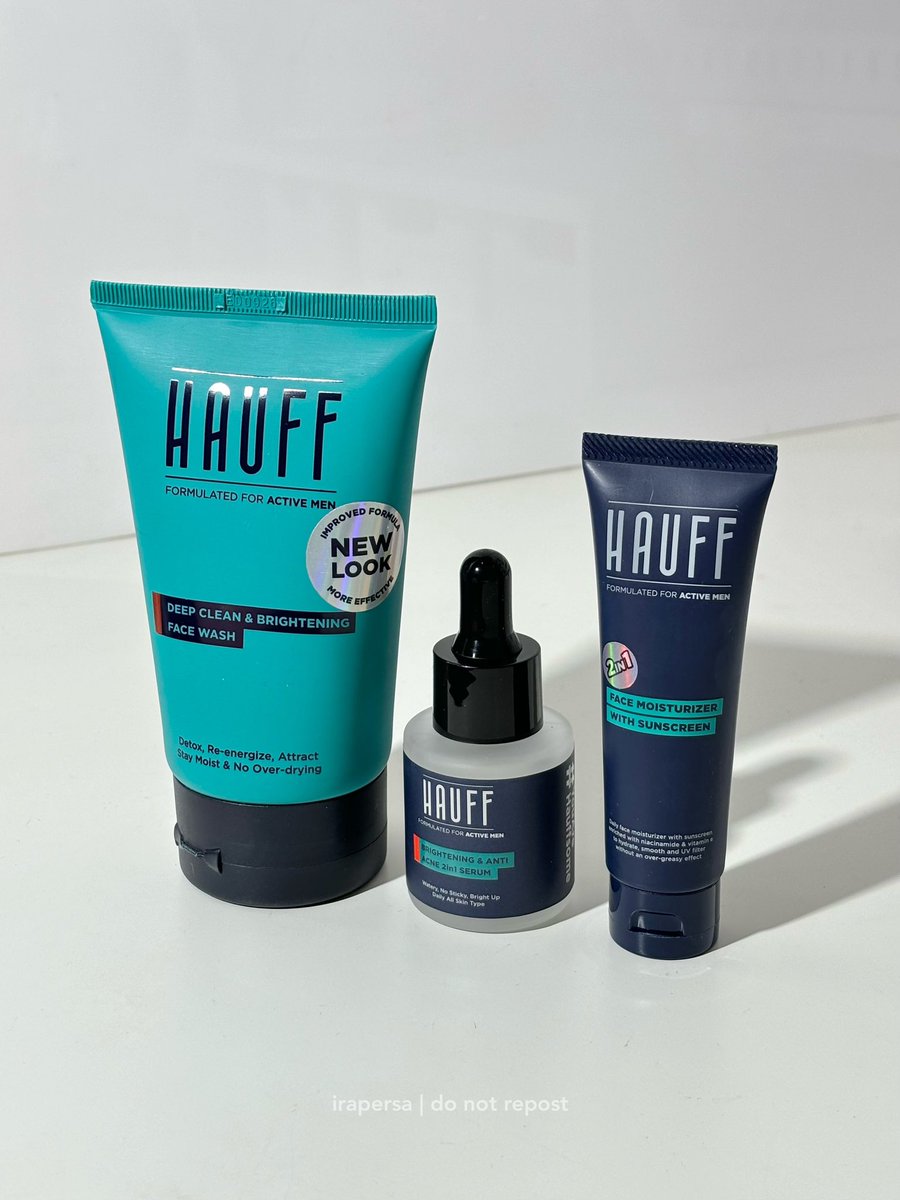 COWOK-COWOK MERAPAT

ada yang sama gak sih sama adikku yang cowok suka mager pake skincare?

ada tau brand lokal yang punya skincare buat cowok cuma 3 step aja, namanya Hauff.