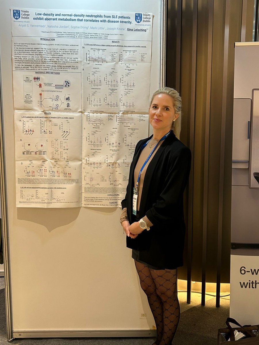 GinaLeisching's tweet image. Anjali and I presented our #neutrophil #lupus work at #Cytokines2024 in #seoul
Two years of hard work to generate this novel and meaningful dataset. Thank you to our collaborators and funders!