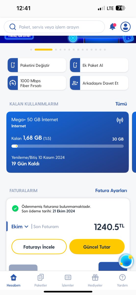 hunharemre's tweet photo. @Turkcell @AliTahaKoc Tarifemizdeki internetimizi sömürmeyi de sürdürüyorsunuz ! İki tane fotoğraf bırakıyorum şimdi buraya.10-11 günde 30 gb internet nasıl bitebilir.Sosyal medya paketim ise sadece 250 mb tüketmiş.Bunun normal olduğunu söylüyorsunuz aklımızla dalga geçiyorsunuz. https://t.co/4YgDluawzJ