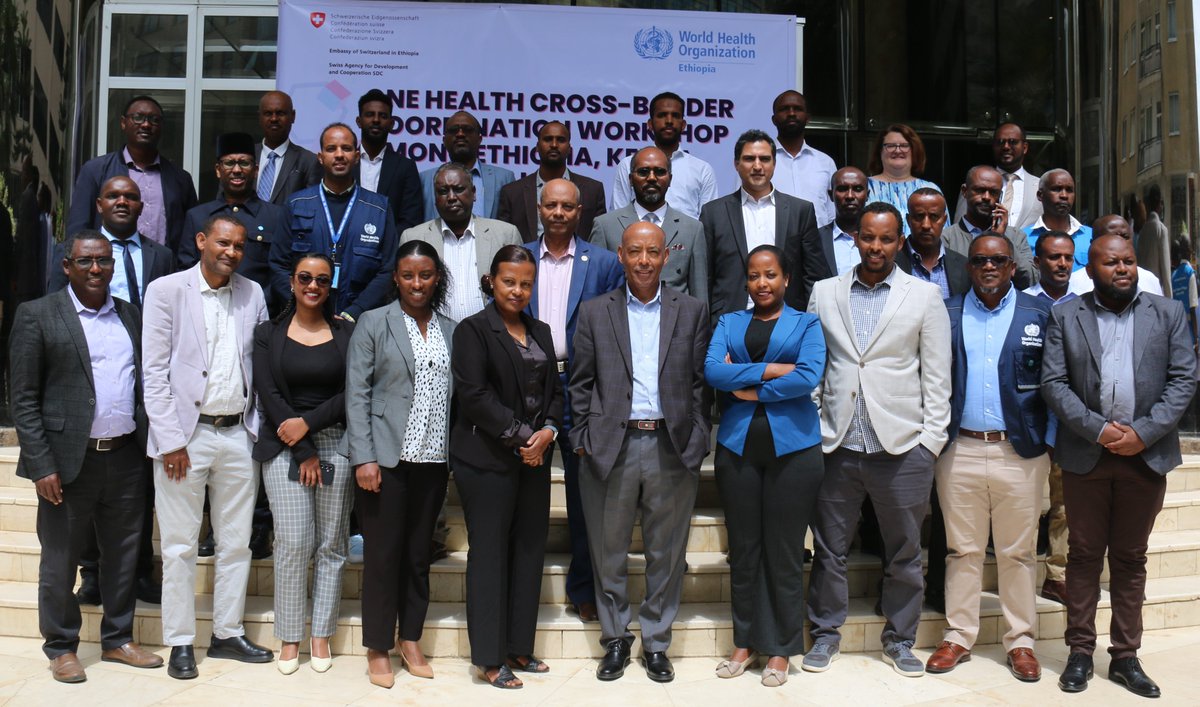 WHO Ethiopia (@whoethiopia) on Twitter photo #Happeningtoday #OneHealth Cross-border Coordination Workshop among 🇪🇹Ethiopia 🇰🇪Kenya and 🇸🇴Somalia fostering collaboration for improved health security.
Special thanks to 🇨🇭<a href="/SwissAddisAbaba/">Embassy of Switzerland in Ethiopia</a> generous support! #Happeningtoday #OneHealth Cross-border Coordination Workshop among 🇪🇹Ethiopia 🇰🇪Kenya and 🇸🇴Somalia fostering collaboration for improved health security.
Special thanks to 🇨🇭<a href="/SwissAddisAbaba/">Embassy of Switzerland in Ethiopia</a> generous support!