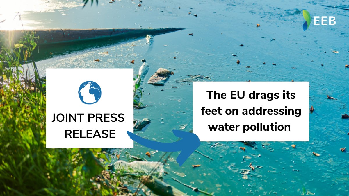 European Environmental Bureau (@green_europe) on Twitter photo Today is 2 years since <a href="/EU_Commission/">European Commission</a> published a key proposal to address EU #WaterPollution💧🎂
This would add key substances that must be regulated in waters, due to their risks to ecosystems and health⚠️
But EU institutions are delaying action!
PR ➡️ eeb.org/116402-2/ Today is 2 years since <a href="/EU_Commission/">European Commission</a> published a key proposal to address EU #WaterPollution💧🎂
This would add key substances that must be regulated in waters, due to their risks to ecosystems and health⚠️
But EU institutions are delaying action!
PR ➡️ eeb.org/116402-2/