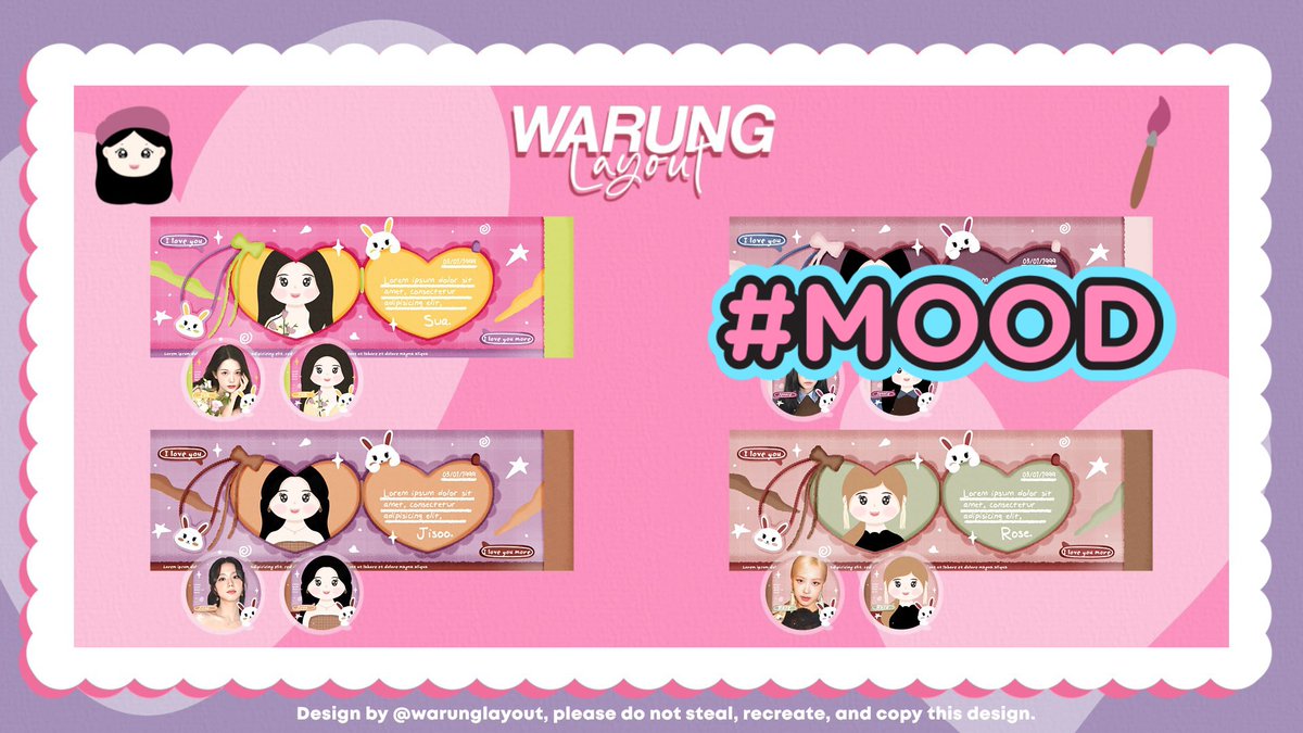 warunglayout's tweet photo. Hi sweetie aku ada layout ready stock gg terbaru, bisa langsung order sekarang juga 💖 

Pict 1-2 : 25.000
Pict 3 : 16.000
Pict 4 : 20.000
💌 free replacement text
🏩 Open by request 

Winter, wony, hanni, sua, jisoo, rose, irene, minji, minju.

Dm for order...💬

{ #zonauang } https://t.co/8Q6tFULasZ