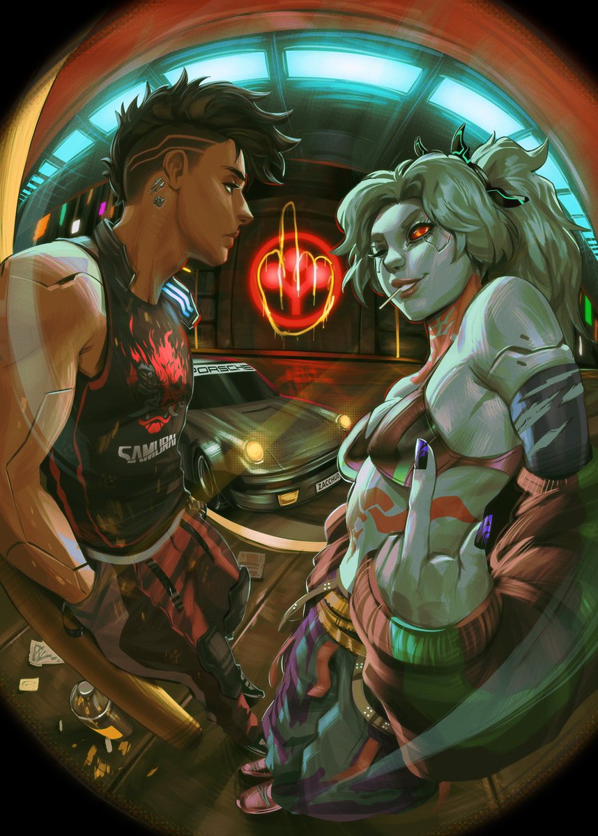 zacchud's tweet photo. Fisheye #cyberpunk #edgerunners #fanart #2077 https://t.co/6p1Ytc37T9
