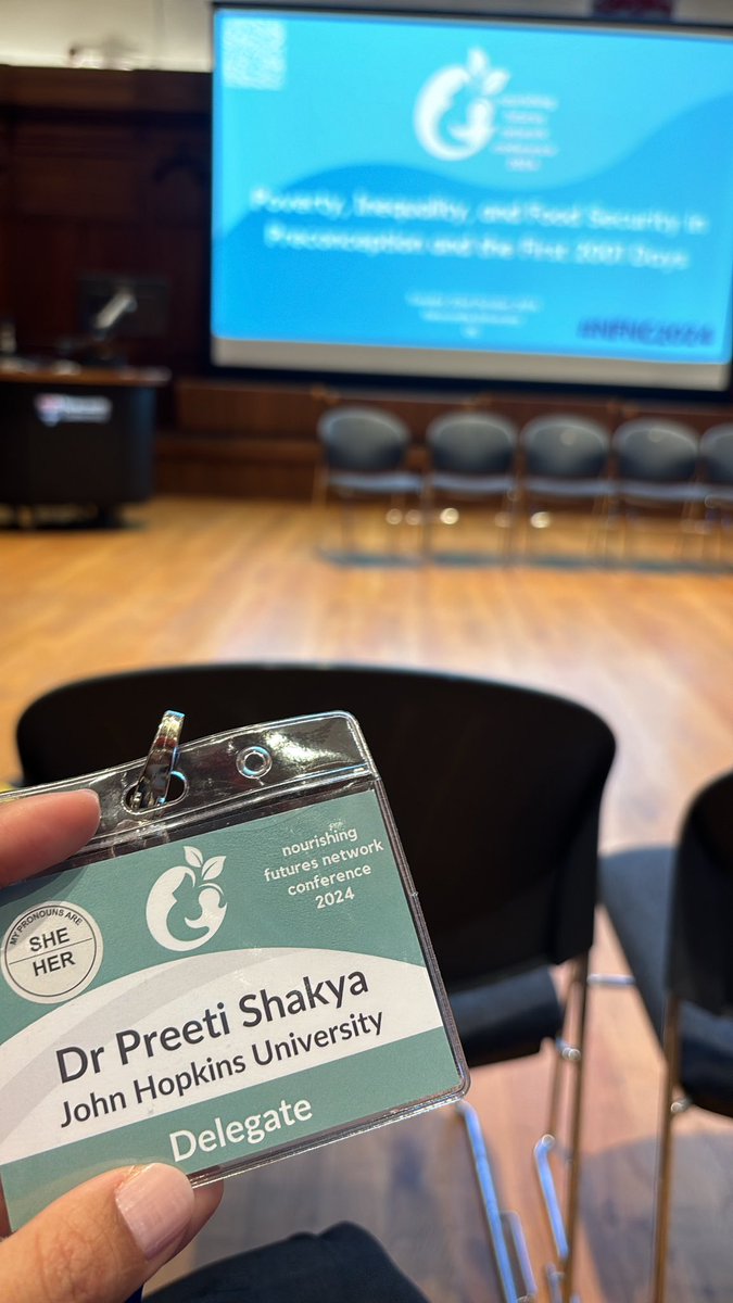So excited to be at the Newcastle University for the ‘Poverty, Inequality, and Food Security in Preconception and the First 2001 Days’ Conference organized by the <a href="/nourishingftrs/">Nourishing Futures Network</a> 

#foodinsecurity #nutrition
