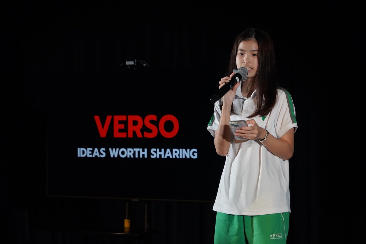 versoschool's tweet photo. In their unit on Thai speech, C9-10 learners explored topics they were passionate about, crafted scripts, and practiced their public speaking skills to inspire their audience. C11-12 learners simulated a political campaign, and delivered campaign speeches in Thai. https://t.co/57t5Up1OCF