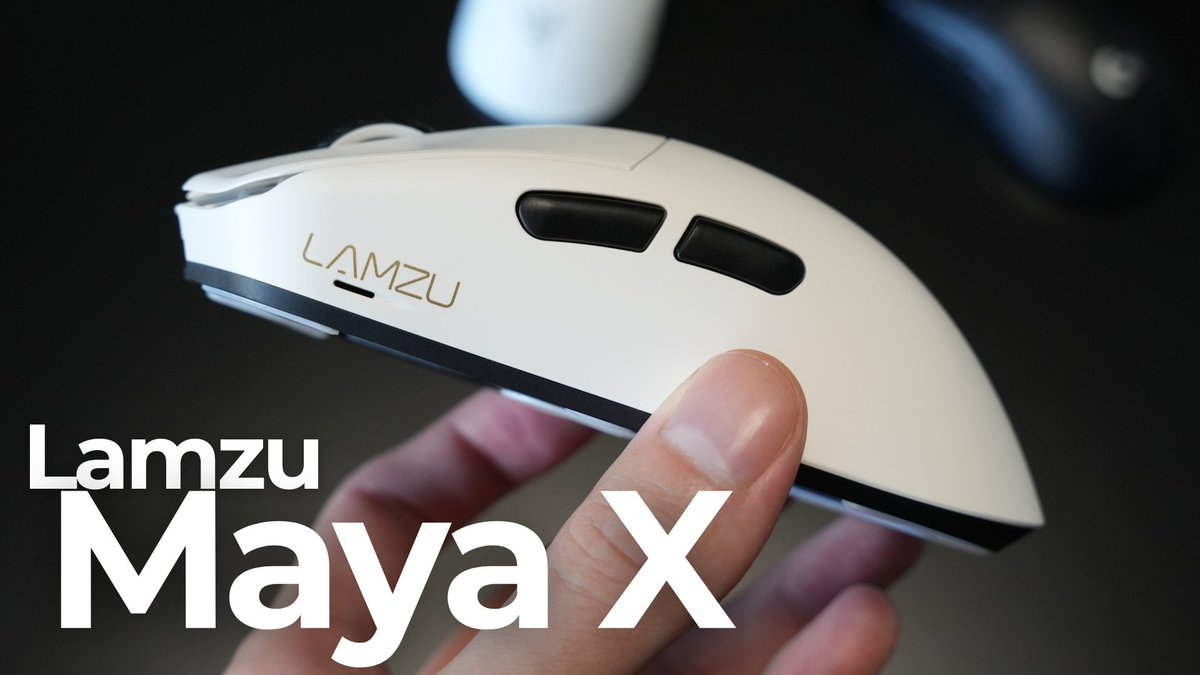 Lamzu Maya X 8K レビュー: GPX2やViper V3 Proと並ぶサイズ感で、平ら