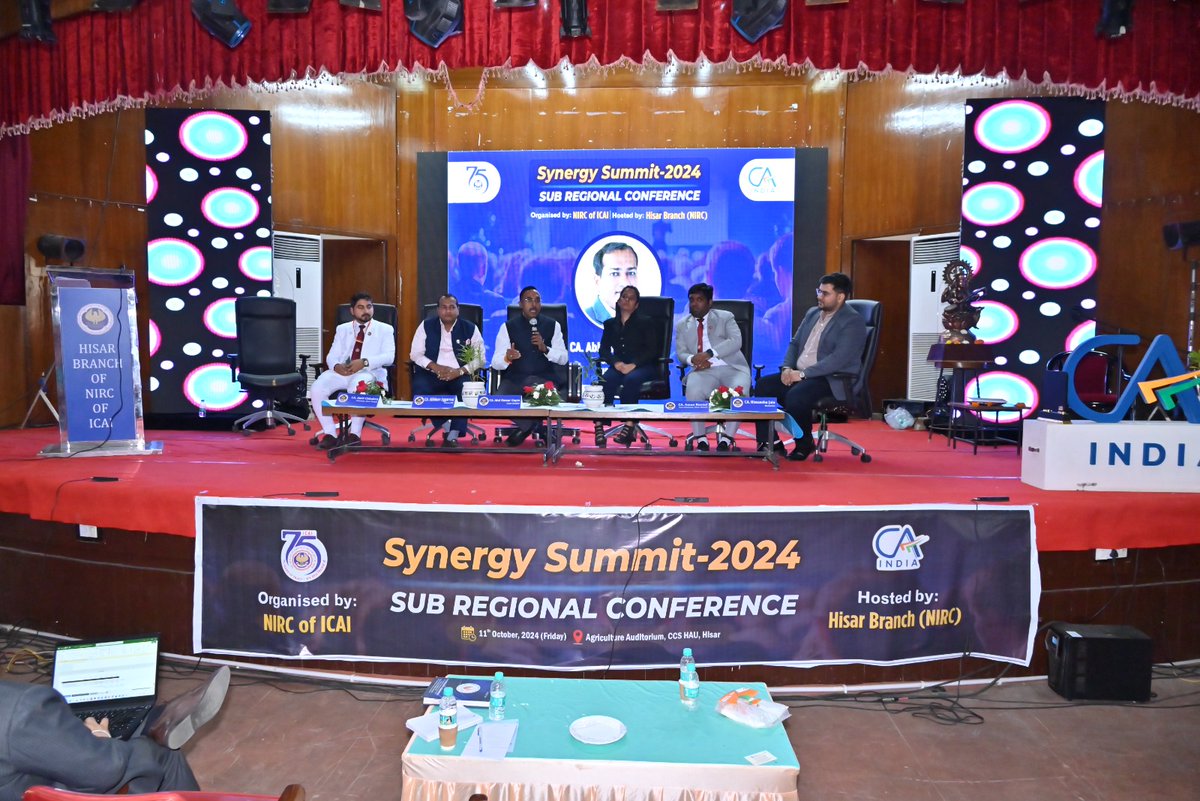 Abhiaggarwal08's tweet photo. Highlights from #SynergySummit2024! 🌟
The #SubRegionalConference by the #Hisar Branch of #NIRC of #ICAI was a remarkable #success. #Engagingsessions, #inspirational stories from the #Ramayana, and valuable #Networking opportunities made it an unforgettable day. https://t.co/Wh2EsDEkoK