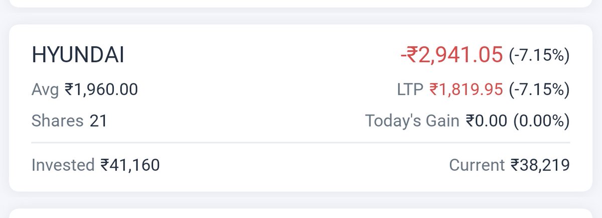 sudh_rathore's tweet image. Worst IPO listing ever  #HyundaiIPO