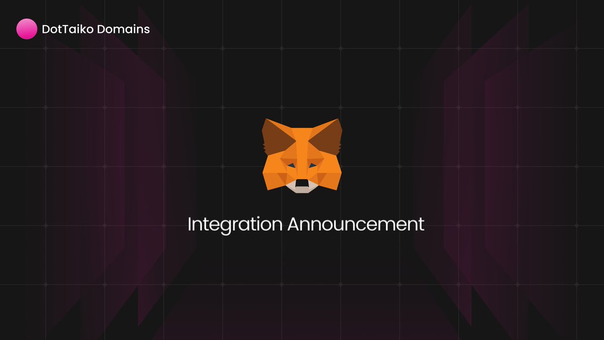 Integration with <a href="/MetaMask/">MetaMask.eth 🦊</a> 🥁

Now you can use your favourite .taiko domains on your favourite wallet, MetaMask! 

Start here 👉 space.id/metamask 

Thanks to our DID providers <a href="/SpaceIDProtocol/">SPACE ID</a> for the seamless integration. 🫡