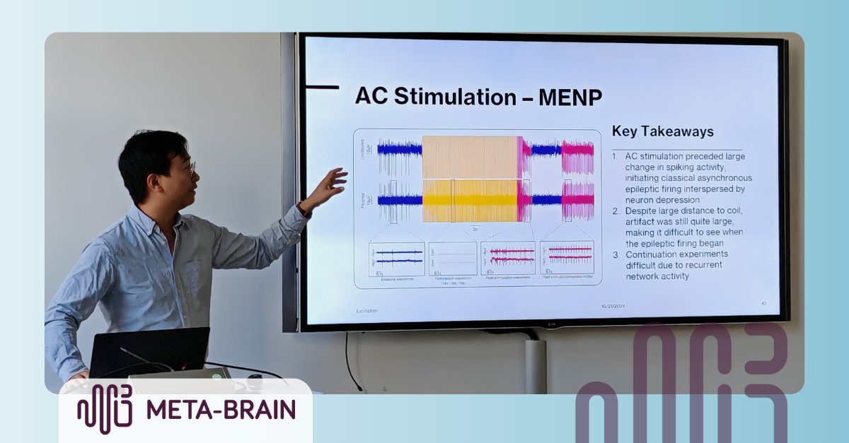 META-BRAIN (@metabrain_eu) on Twitter photo 💻 The #metabrain_eu consortium recently held its first internal webinar!
🧠Elric Zhang (<a href="/hangsquared/">Elric Zhang, PhD</a>) from partner <a href="/ETH_en/">ETH Zurich</a> shared insights on magnetoelectric #Neuromodulation, highlighting key innovations and challenges.
👉 Learn more: meta-brain.eu/news/webinar-m…
#Neurotechnology 💻 The #metabrain_eu consortium recently held its first internal webinar!
🧠Elric Zhang (<a href="/hangsquared/">Elric Zhang, PhD</a>) from partner <a href="/ETH_en/">ETH Zurich</a> shared insights on magnetoelectric #Neuromodulation, highlighting key innovations and challenges.
👉 Learn more: meta-brain.eu/news/webinar-m…
#Neurotechnology