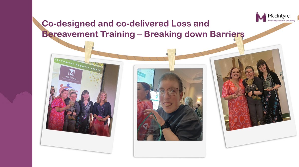 Wonderful to talk about our #loss &amp; #bereavement training for <a href="/ARCEngland/">ARC England</a> with <a href="/NicolaP321/">Nicola Payne: Health & Families Manager</a> &amp; <a href="/JessicaHiles16/">Jessica Hiles</a> at today’s <a href="/MeetMacIntyre/">MacIntyre</a> <a href="/HealthMacIntyre/">MacIntyre Health Team</a> Dementia Special Interest Group