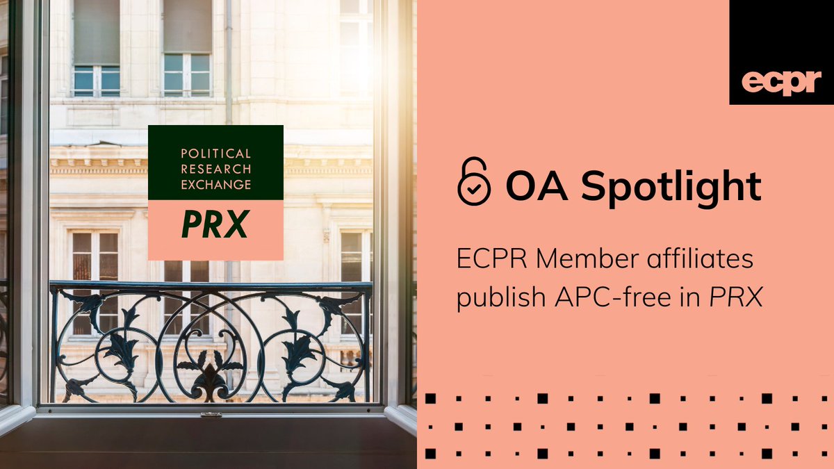 🔓 #OAWeek Spotlight!
📖 ECPR is committed to open scholarship
📔 Authors from ECPR Member institutions publish APC-free in <a href="/PRXjournal/">PRXJournal</a>
🧡 Researchers in emerging regions may qualify for waivers or discounts
👉 Submit your work to PRX: tandfonline.com/toc/prxx20/cur…
#ECPRMemberPerks