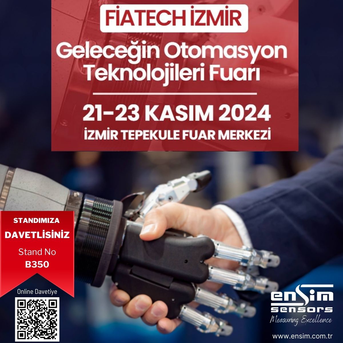 EnsimSensors's tweet image. LONCA A.Ş.
21-23 KASIM 2024 İZMİR TEPEKULE MERKEZİ
24-26 NİSAN 2025 İSTANBUL FUAR MERKEZİ
07-09- MAYIS 2025 İSTANBUL FUAR MERKEZİ