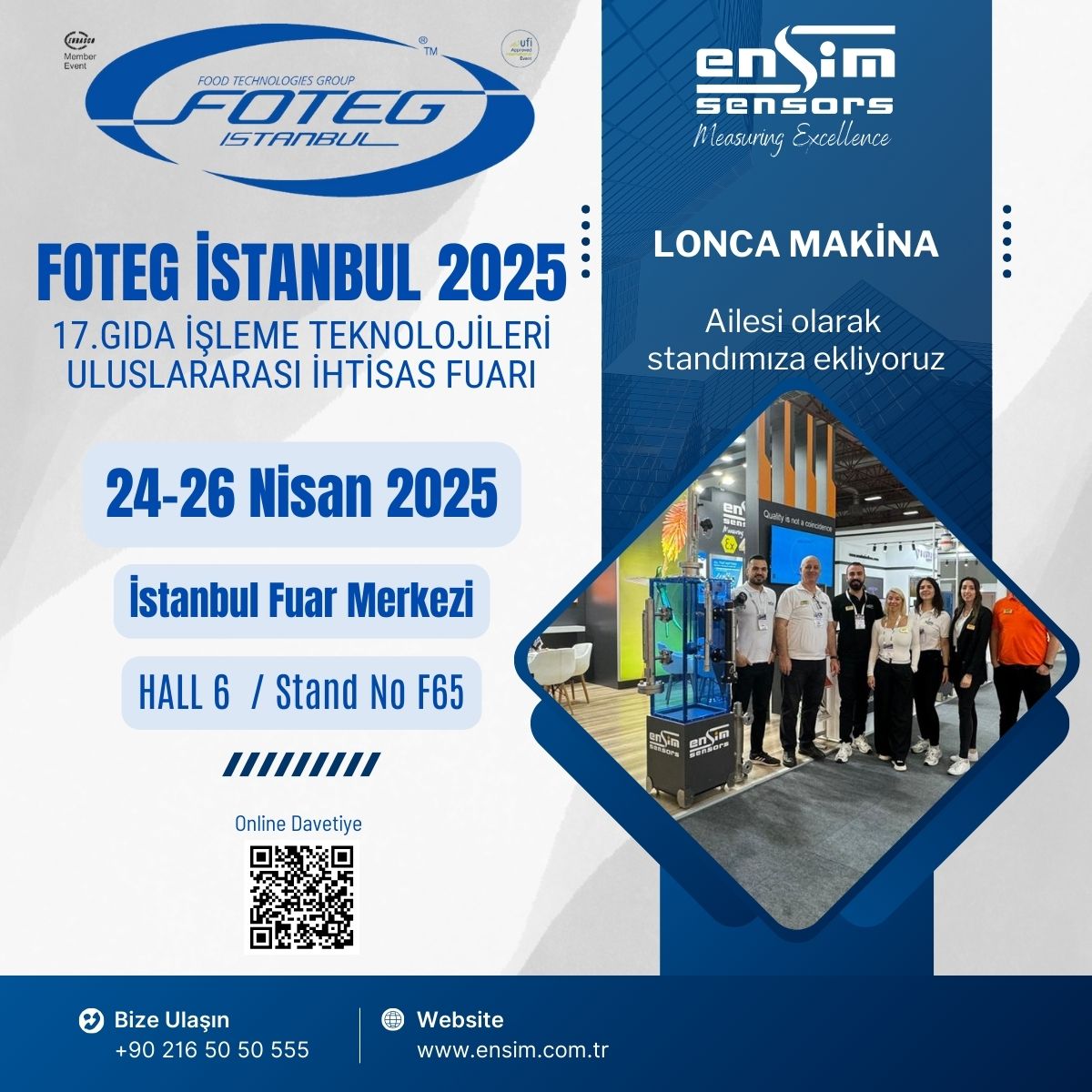 EnsimSensors's tweet image. LONCA A.Ş.
21-23 KASIM 2024 İZMİR TEPEKULE MERKEZİ
24-26 NİSAN 2025 İSTANBUL FUAR MERKEZİ
07-09- MAYIS 2025 İSTANBUL FUAR MERKEZİ