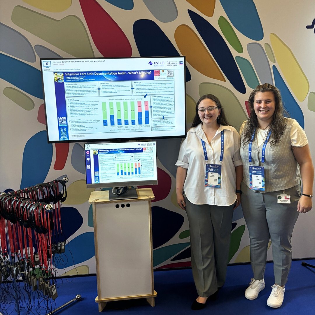 medicalbangor's tweet photo. Big congratulations to Jemma and Shannon, Year 3 Medical Students! 🎉

During their SSC project at Ysbyty Glan Clwyd, they conducted an audit of ICU documentation practices, which led to their abstract being selected for publication in the ICMx journal! 📖✨...
(1/3) https://t.co/zHQztnBx8E
