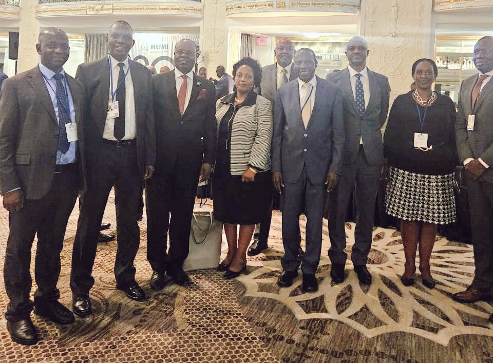 Ministry of Finance (@mofpedu) on Twitter photo Finance Minister <a href="/MatiaK5/">Matia Kasaija</a> and PSST <a href="/rggoobi/">Ramathan Ggoobi</a> are leading Uganda's delegation to the 2024, week-long annual meetings of the International Monetary Fund (IMF) and the World Bank Group in Washington, D.C. ( USA).
The meetings which began yesterday has brought together world leaders Finance Minister <a href="/MatiaK5/">Matia Kasaija</a> and PSST <a href="/rggoobi/">Ramathan Ggoobi</a> are leading Uganda's delegation to the 2024, week-long annual meetings of the International Monetary Fund (IMF) and the World Bank Group in Washington, D.C. ( USA).
The meetings which began yesterday has brought together world leaders