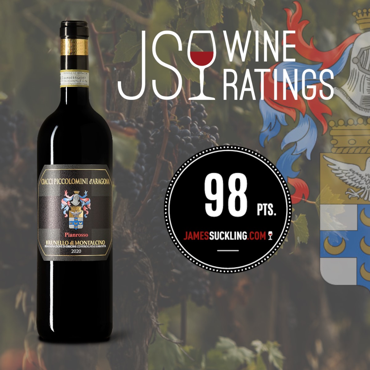 cpdavini's tweet photo. BRUNELLO 2020 VINTAGE REPORT: FRESHNESS COMES TO THE FORE by @JamesSuckling

Brunello di Montalcino DOCG 2020 Pianrosso 98/100
Brunello di Montalcino DOCG 2020 96/100
Thank you very much!
Cheers!

#ciaccipiccolomini
#rareitalianstyle
#brunellodimontalcino
#jamessuckling https://t.co/LKBGnPEjp9
