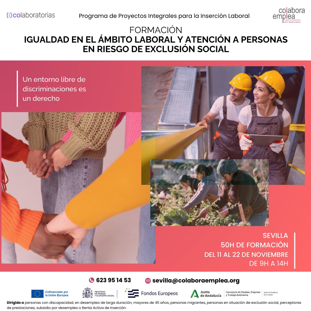 Colaboratorias's tweet photo. 🚀 ¿Buscas empleo? Participa en nuestra formación sobre igualdad de género y mercado laboral. Orientación + formación + 528€ tras finalizar.

¡No pierdas esta oportunidad!  #FormaciónGratuita #igualdadoportunidades #emprendedoras https://t.co/U2LjKG0rTP