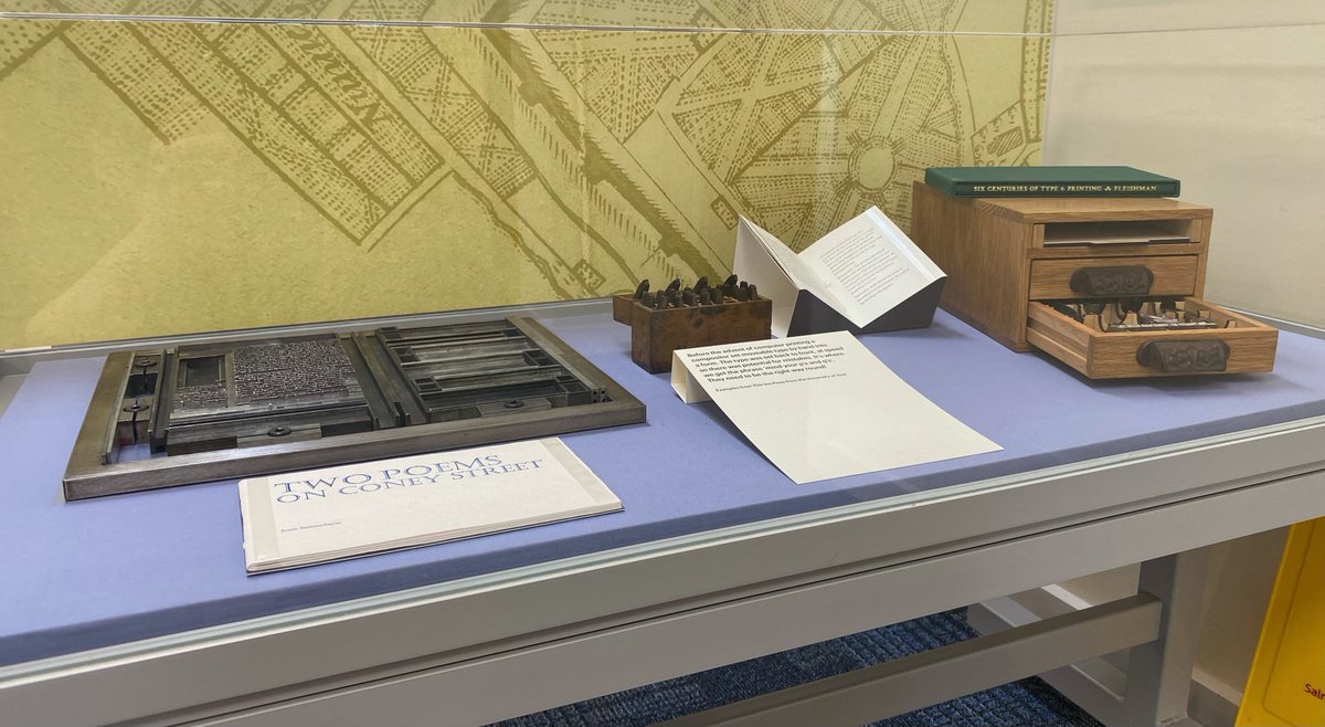 Had the absolute pleasure of working on this chapbooks exhibition with my fab colleague Sarah, which is launching tonight 🤩 if you're in the library at York Uni over the next few months come up to the gallery on the second floor of the Burton to take a look!