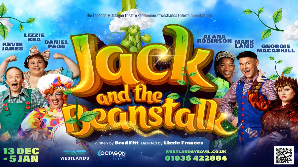 Super excited to be a silly Billy this Christmas in Jack And The Beanstalk at Westlands Entertainment Venue in #Yeovil. Performances run from 13th Dec to 5th Jan and tickets are on sale now!

Join me and these wonderful people for a GIANT of a #pantomime!

westlandsyeovil.co.uk/whats-on/panto…