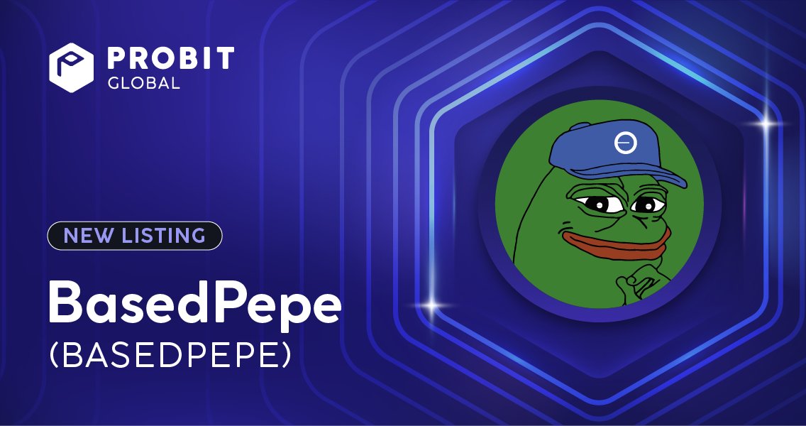 ProBit_Exchange's tweet image. 🐸 @0x52BasedPepe ( $BASEDPEPE ) is on #ProBitGlobal!  

🖇 Trading Pairs: BASEDPEPE/USDT 
🟢 Trading: OPEN  

👉 Start trading: shorturl.at/z93XS

#NewListing #Blockchain #Memecoin #Altcoin #Web3