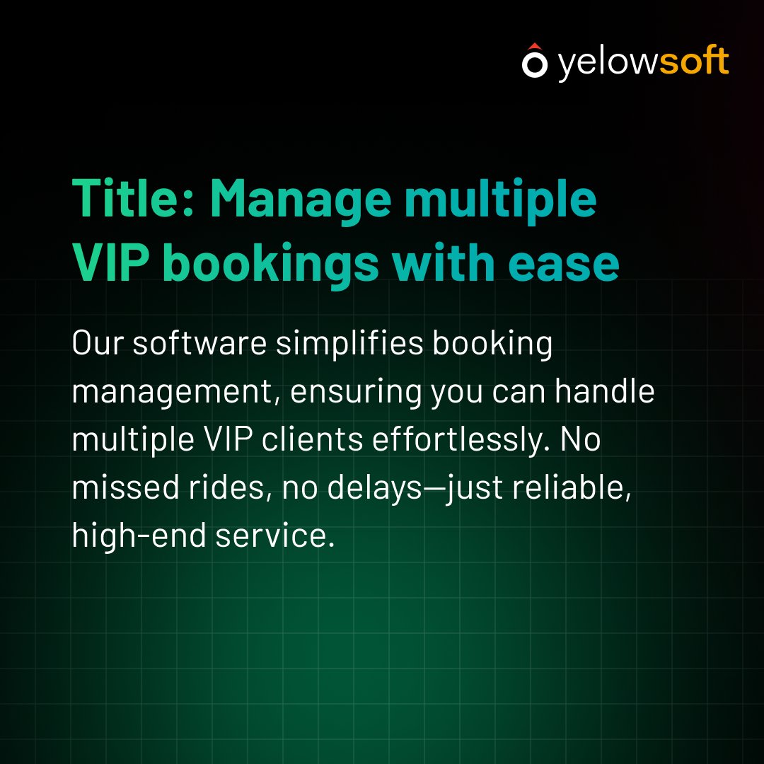 yelowsoft's tweet image. Looking to grow your limo business and boost profits?

Swipe to find out how our limo dispatch software helps you cut down idle time, manage bookings seamlessly, and impress your VIP clients.

Ready to see the difference? Try our 7-day free trial today!

#LimoDispatch