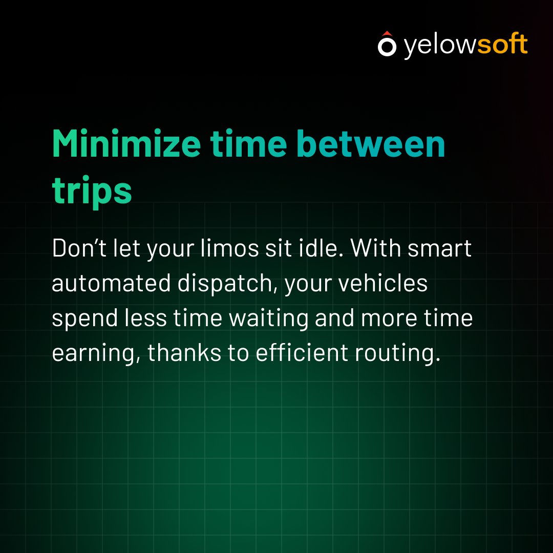 yelowsoft's tweet image. Looking to grow your limo business and boost profits?

Swipe to find out how our limo dispatch software helps you cut down idle time, manage bookings seamlessly, and impress your VIP clients.

Ready to see the difference? Try our 7-day free trial today!

#LimoDispatch