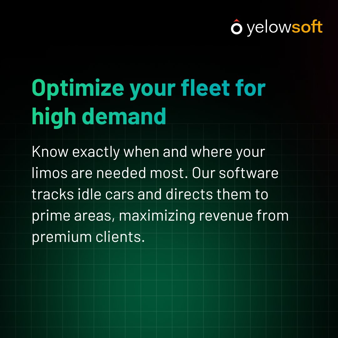 yelowsoft's tweet image. Looking to grow your limo business and boost profits?

Swipe to find out how our limo dispatch software helps you cut down idle time, manage bookings seamlessly, and impress your VIP clients.

Ready to see the difference? Try our 7-day free trial today!

#LimoDispatch