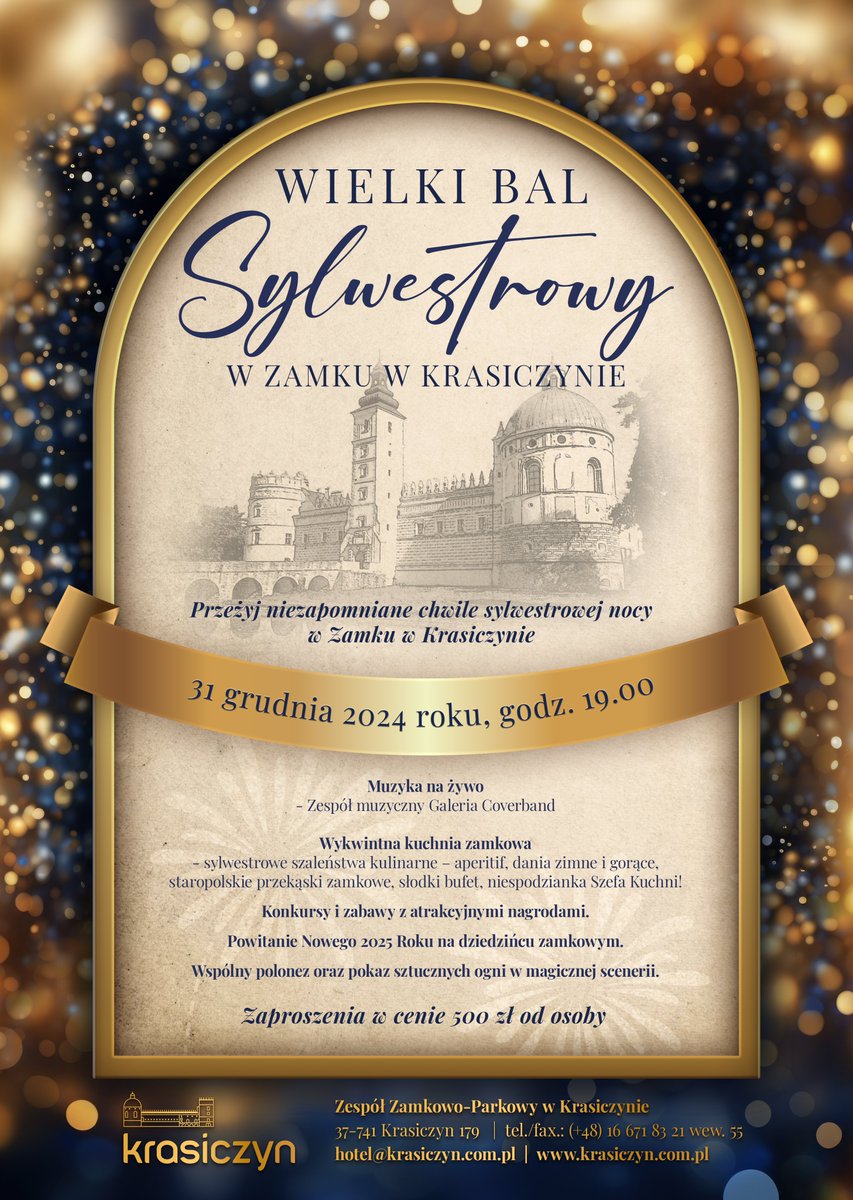 ZKrasiczyn's tweet photo. Zapraszamy na Wielki Bal Sylwestrowy! https://t.co/zDtxBs578r