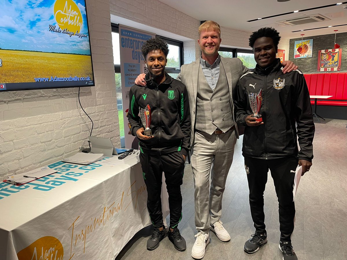 Last week, I delivered an Enterprise session at Port Vale FC, working with an incredible group of students on business and communication skills! ⚽️ Their determination was inspiring. 💪 Proud to guide them toward a bright future #MotivationalSpeaker #InspireTheFuture #PortValeFC