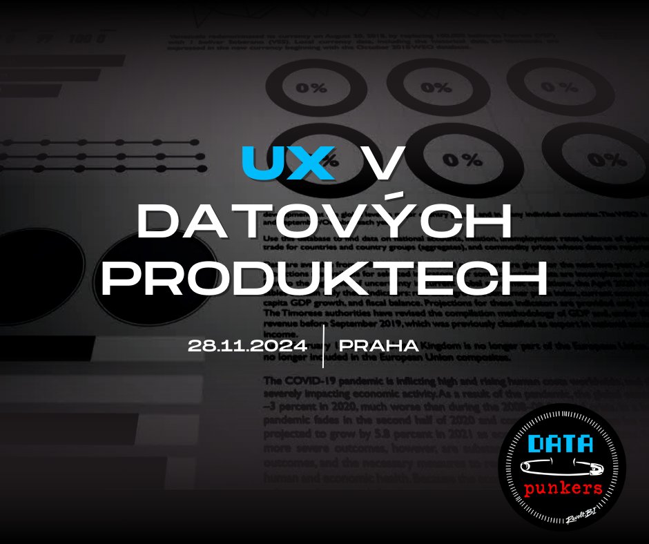🚀 Připoj se k nám na posledním meet-upu Data Punkers roku! 🚀

🗓️ Kdy? 28. 11. 2024 v 17:30 v Second Culture

Nenech si ujít šanci setkat se datovou komunitou a posunout tvoje UX o krok dál!

👉 Neváhej a zaregistruj se už teď, více info najdeš na meetup.com/data-punkers/e…