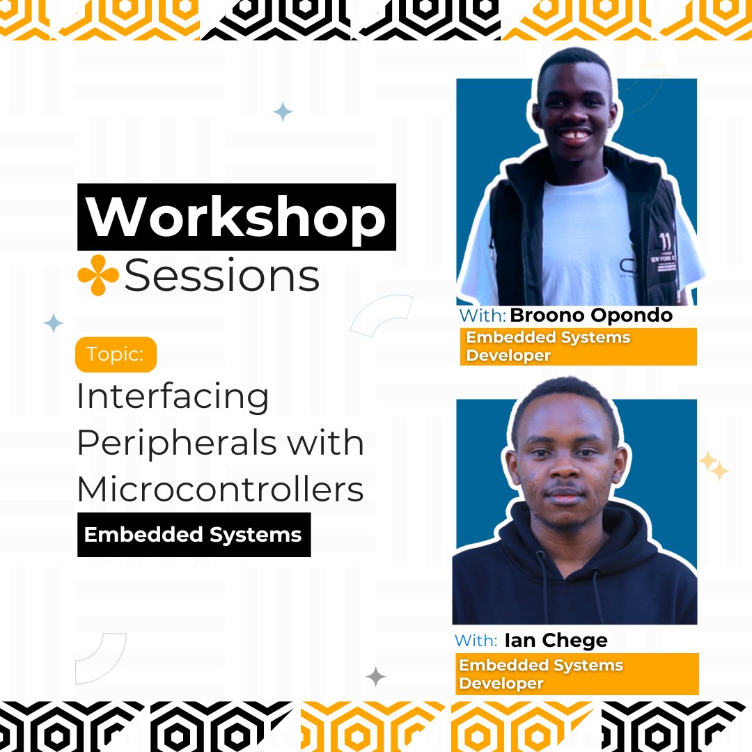 Workshop Session: Embedded System delivered by IEEE Computer SocietyS tudents Branch very own <a href="/OpondoBroono/">Opondo Broono</a>  &amp; Ian Chege 

Topic: Interfacing Peripherals with Microcontroller

#TechXEldoret