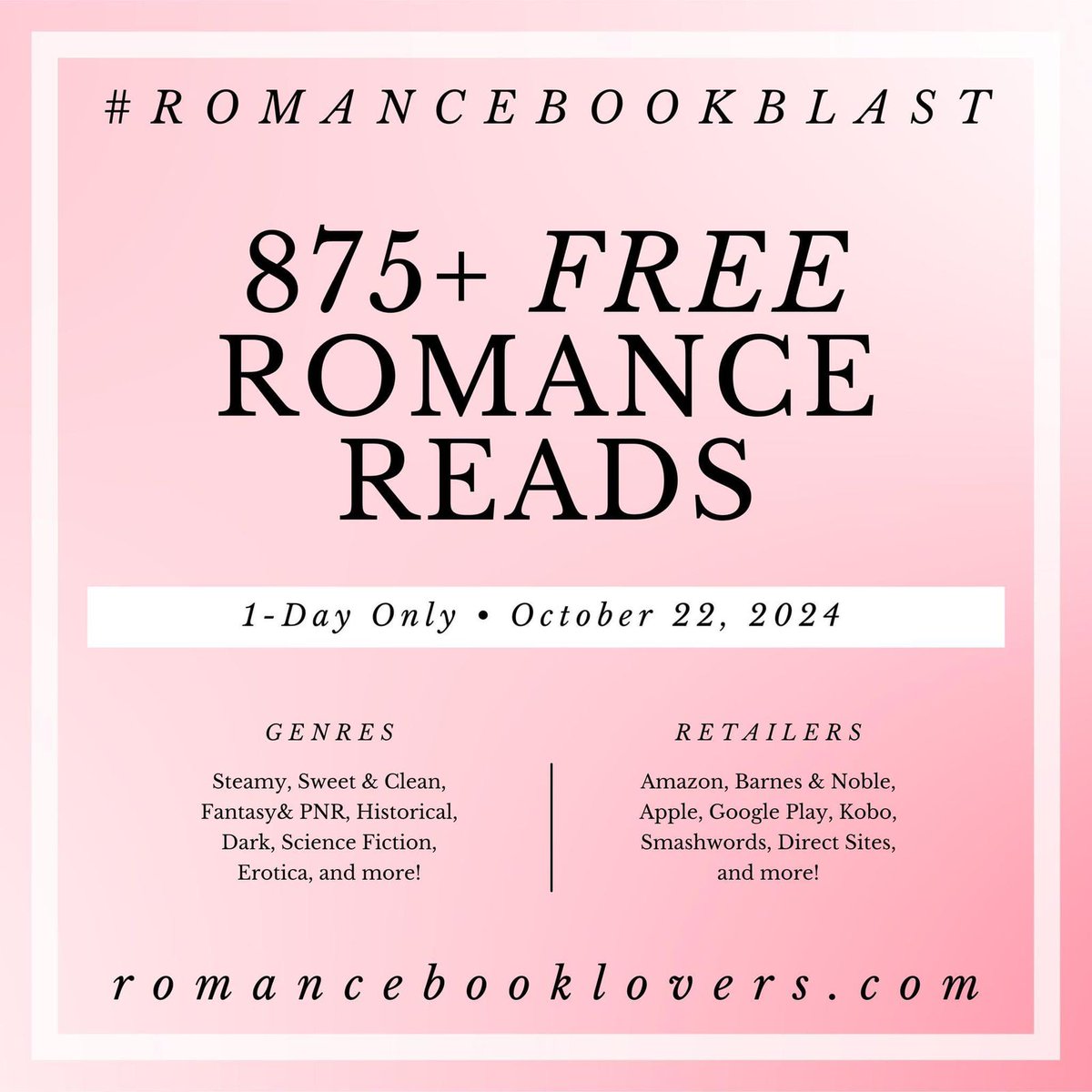 Looking for for some #Romance?
romancebooklovers.com
#RomanceReads #RomanceReaders #BookTwitter