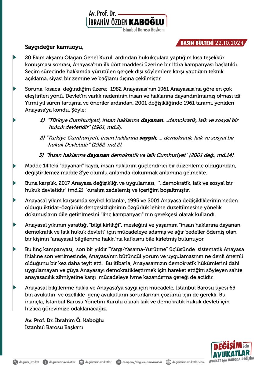 İbrahim Özden Kaboğlu (@ibrahimkaboglu) on Twitter photo 