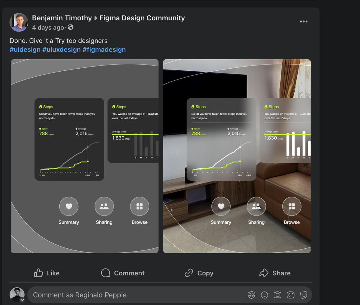 timxdesign's tweet photo. You stole my work, @leyeConnect and @theuxalchemist designs

Benjamin Timothy just fix up ehh

Try replicating it then give the appropriate designer his or her credit, that way you’re helping yourself become a better designer by sharpening your skills https://t.co/11aMl3Y7Kb
