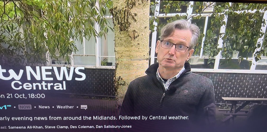 DrJPritchard's tweet image. On the news talking about  Climate change education, blink and you'll miss me, follow up article on resources  to support schools here tinyurl.com/ye2c82x2, our  @BIFoRUoB  the resources are here canvas.bham.ac.uk/courses/52405