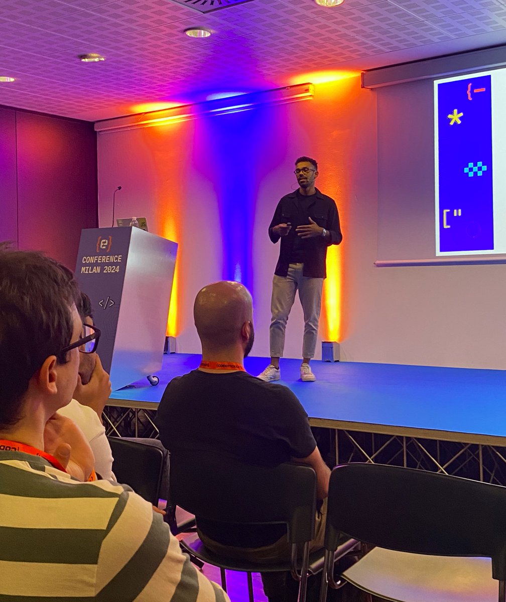 Great to see <a href="/OmarDiopDev/">Omar Diop</a> speaking about MVP ✅ at <a href="/CodemotionIT/">Codemotion</a> #CodemotionMilan24