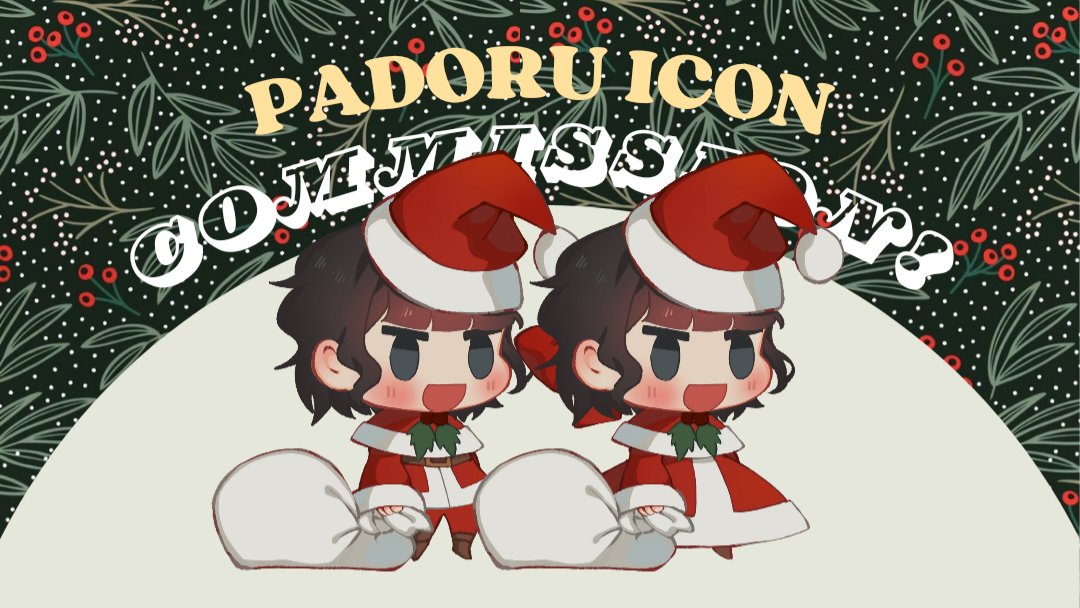 Have been media dead for a while! Reviving for a bit to open padoru icon comms bc college is currently milking my funds www 

6 USD each &amp; two for 10 USD(international); 250 PHP each &amp; two for 450 PHP (local)
Accepting via paypal/gcash only

#Commission #commissionsoopen