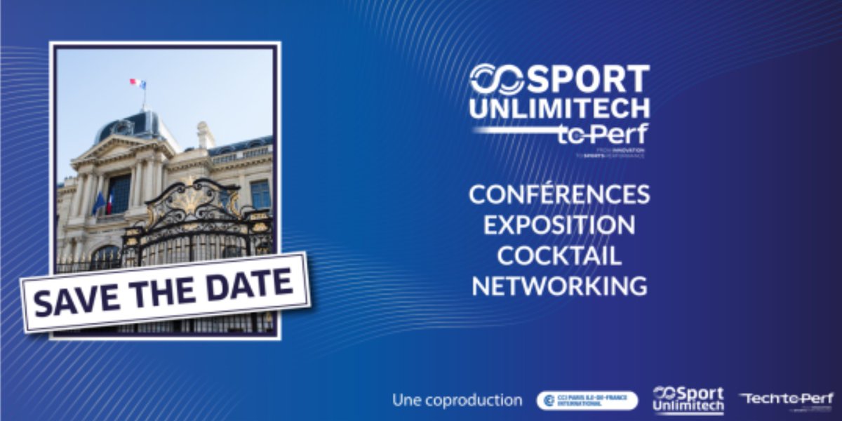 CCI_Paris_IdF's tweet photo. 📢@SportUnlimiTech & @CCI_Paris_IdF
organisent un nv. #RDV de la #SporTech : #SportUnlimiTechToPerf
🗓️29/10
Réunir les acteurs du #sport & de la @tech pour
✅créer des opportunités de business
✅animer les écosystèmes
✅consolider la filière SportTech
👉https://t.co/nqkniMNoOz https://t.co/bDQ4lKolmw