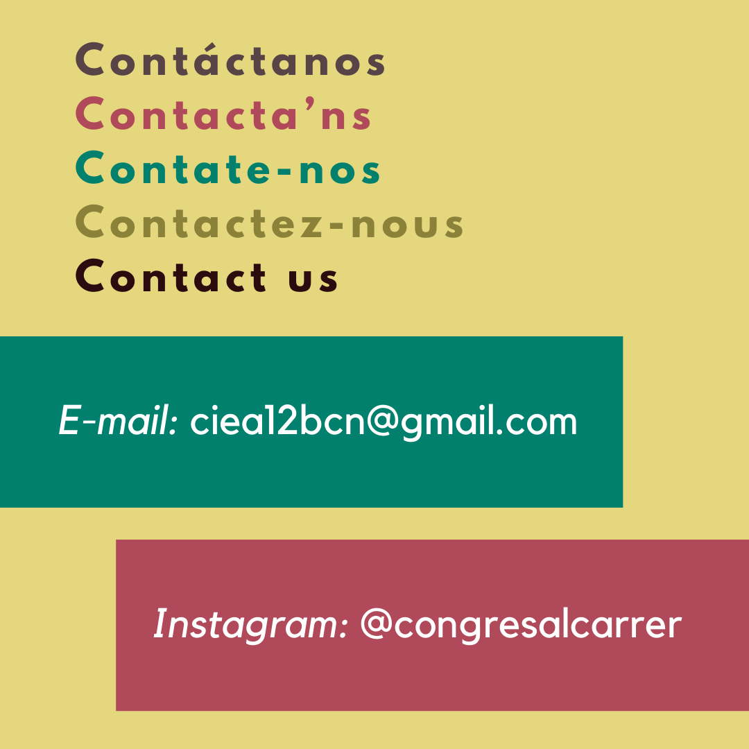 Contáctanos por m@ail o por instagram