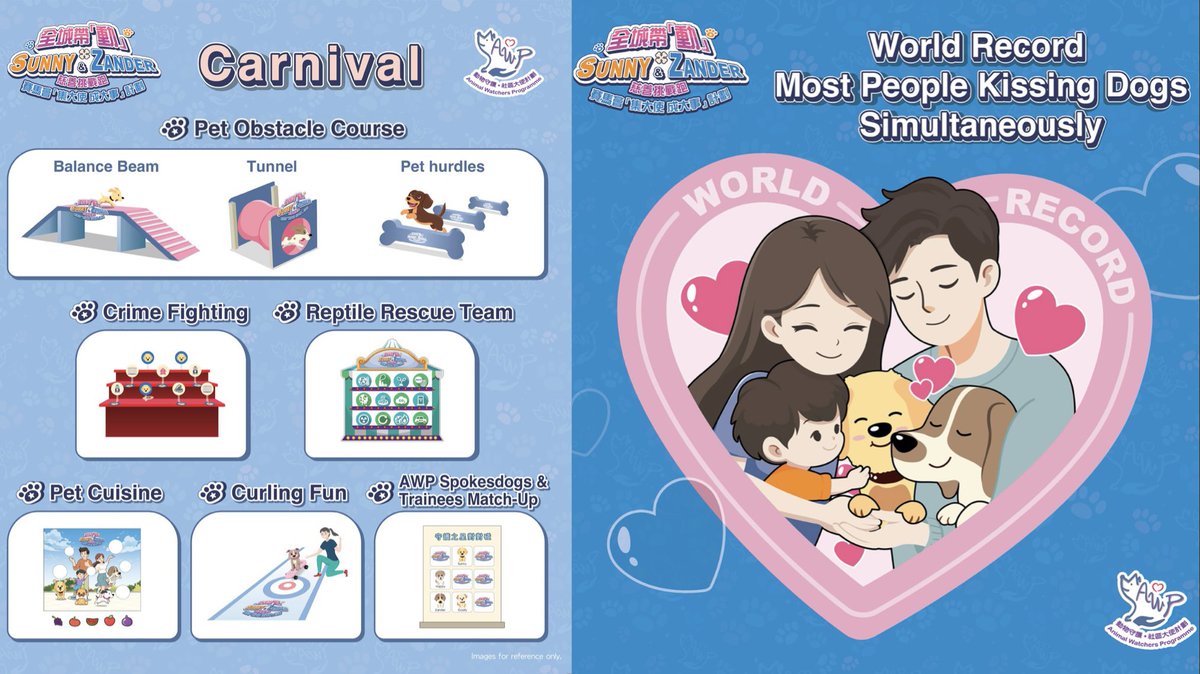 hkpoliceforce's tweet image. 🇭🇰’s 1st PEOPLE➕PETS #ObstacleRace🐕🏃‍♂️🏃‍♀️💕
📢Join “HK Jockey Club ‘Synergy for Great’—#BringYourOwnPets✖️Sunny🐶&amp;amp; Zander🐶#CharityRun” in📍Tai Po on DEC 21!
🐩Also help break a pooch-smooching🌏#WorldRecord!
👟🐾#HelpAllAnimals+make moments with your own:
njuko.net/awp2024