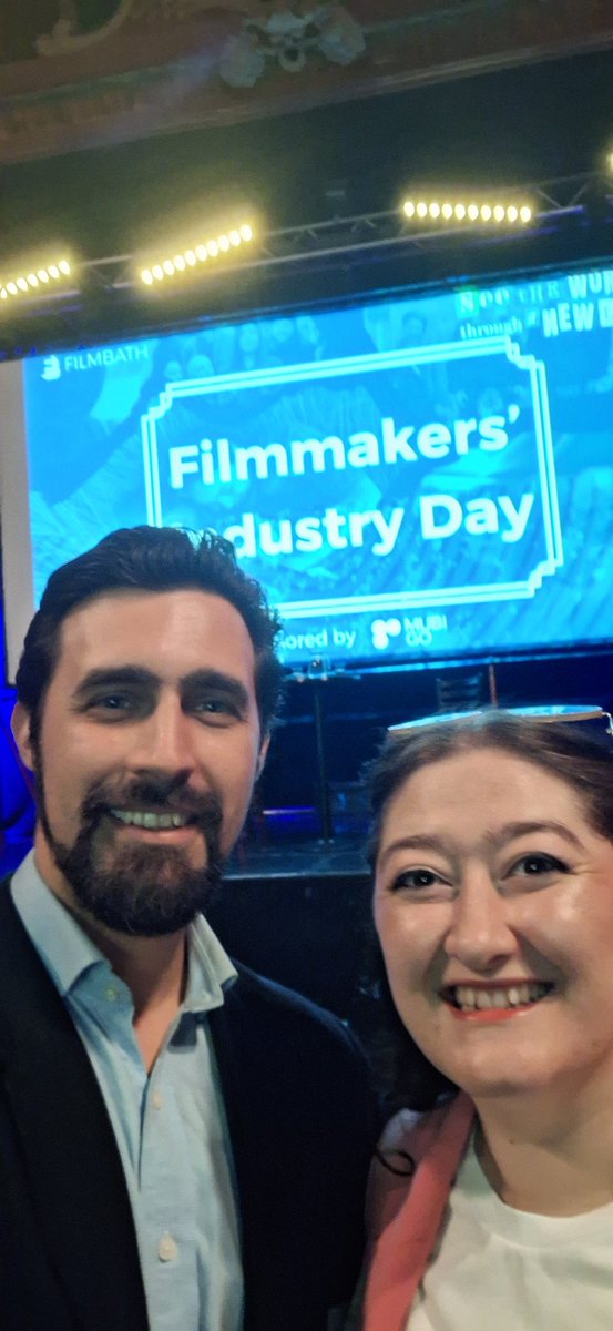 Kicking off this awesome trip to <a href="/FilmBathUK/">FilmBath</a> with a phenomenal talk. 

Here all day. Come say hi to <a href="/Ruby_Roar/">Ruby Adams ✨</a> and I. 

#indiefilm
