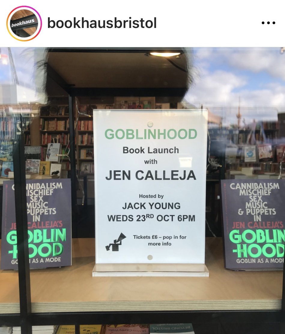 Next 3 Goblinhood events 🦜 

This Monday is the BIG LONDON LAUNCH <a href="/thesocial/">The Social</a>, the following day I’ll be in Oxford <a href="/caperoxford/">Caper</a> and tomorrow I’m in Bristol @bookhaus2 🦜 

London Launch, 28 Oct, The Social: seetickets.com/event/rough-tr… @RoughTradeBooks