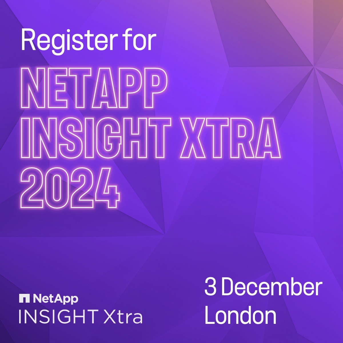 adamwilcoxx's tweet image. IT&apos;S TIME #NETAPPINSIGHTXtra London 2024 REGISTRATION IS OPEN! 

This year we&apos;re bringing you MORE silo-busting, business-defending, AI-innovating solutions, and ground-breaking customer stories. 

Register now to secure your space: ntap.com/4gSX3gy  #NetApp