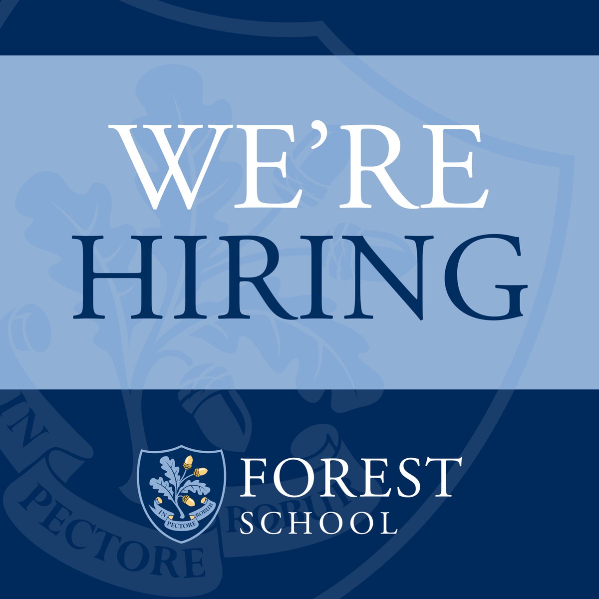 We’ve got some exciting vacancies in a variety of roles at Forest!🌳🤩
Looking for a rewarding role in a vibrant environment? We’re hiring for teaching, non-teaching, and leadership positions!
Explore the opportunities at the link below 👇
forest.org.uk/about/vacancie…

#ForestSchool