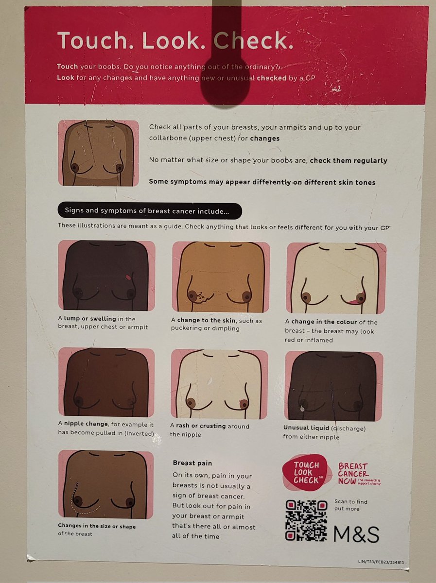 kathycasali's tweet photo. Well done @marksandspencer for putting this in your fitting rooms. Spotted today @westfieldstrat 
Be more aware. @BreastCancerNow https://t.co/Obr1kVvgoL