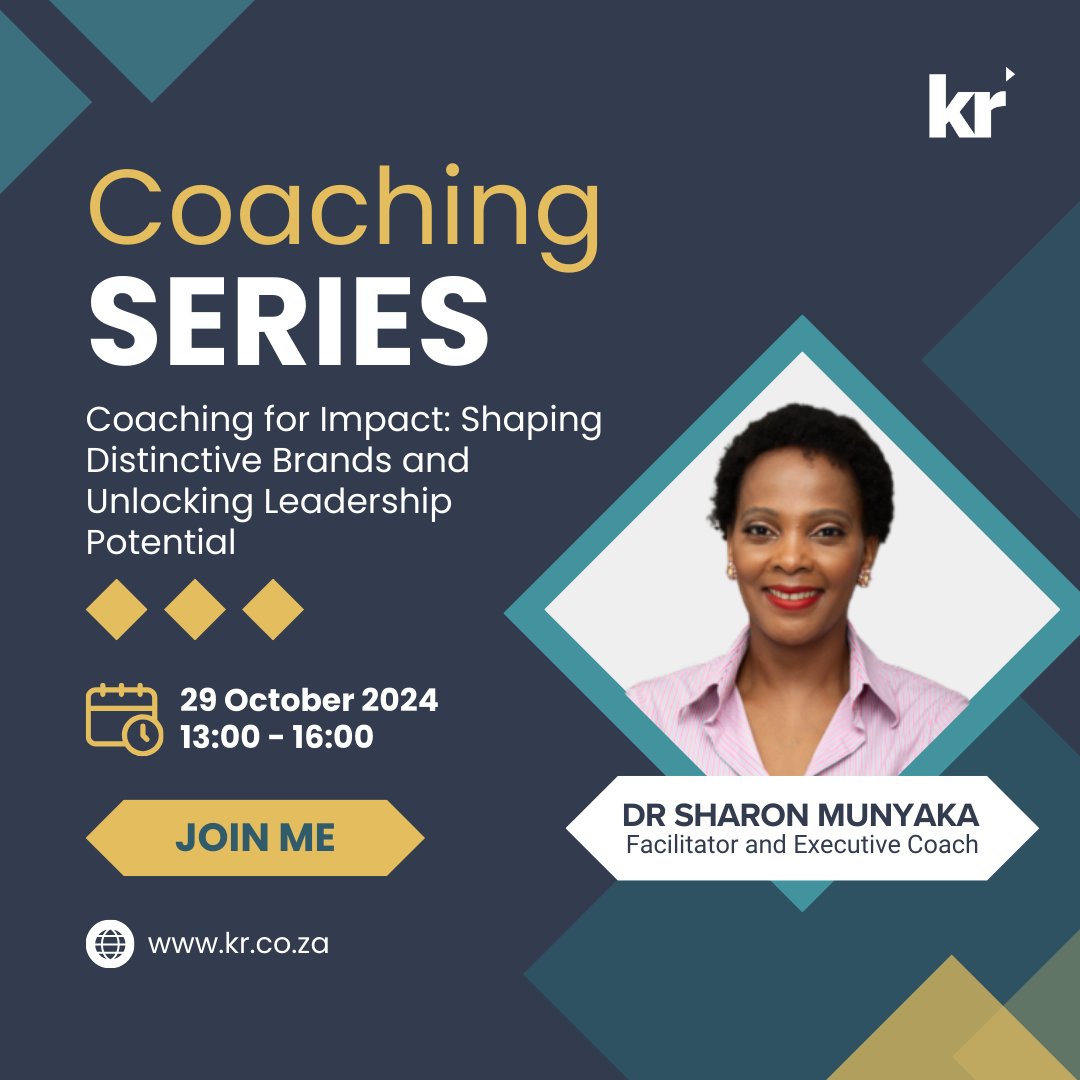 Join me for the upcoming Coaching Series, where we’ll explore strategies to thrive in today’s fast-evolving coaching landscape. When: 29 October | 13:00 – 16:00 (SAST) Format: Online Book your seat here: 🔗 bit.ly/3zq95Nd #KnowledgeResources #Coaching #IOPvoice #DrShaz